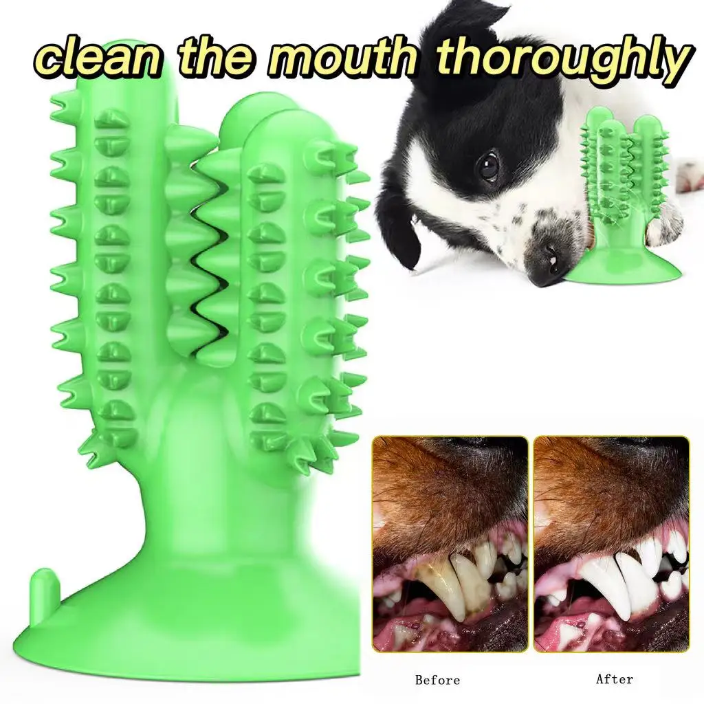 Dog Toothbrush Toys For Dogs Cat Chew Cleaning Brushing Teeth Supplie Molar Dental Care Puppy Interactive Toy Pet Accessories