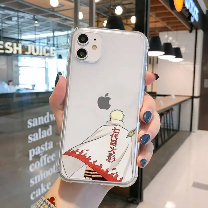 

Anime Naruto Uzumaki Phone Case Transparent for iPhone 11 12 mini pro XS MAX 8 7 6 6S Plus X 5S SE 2020 XR