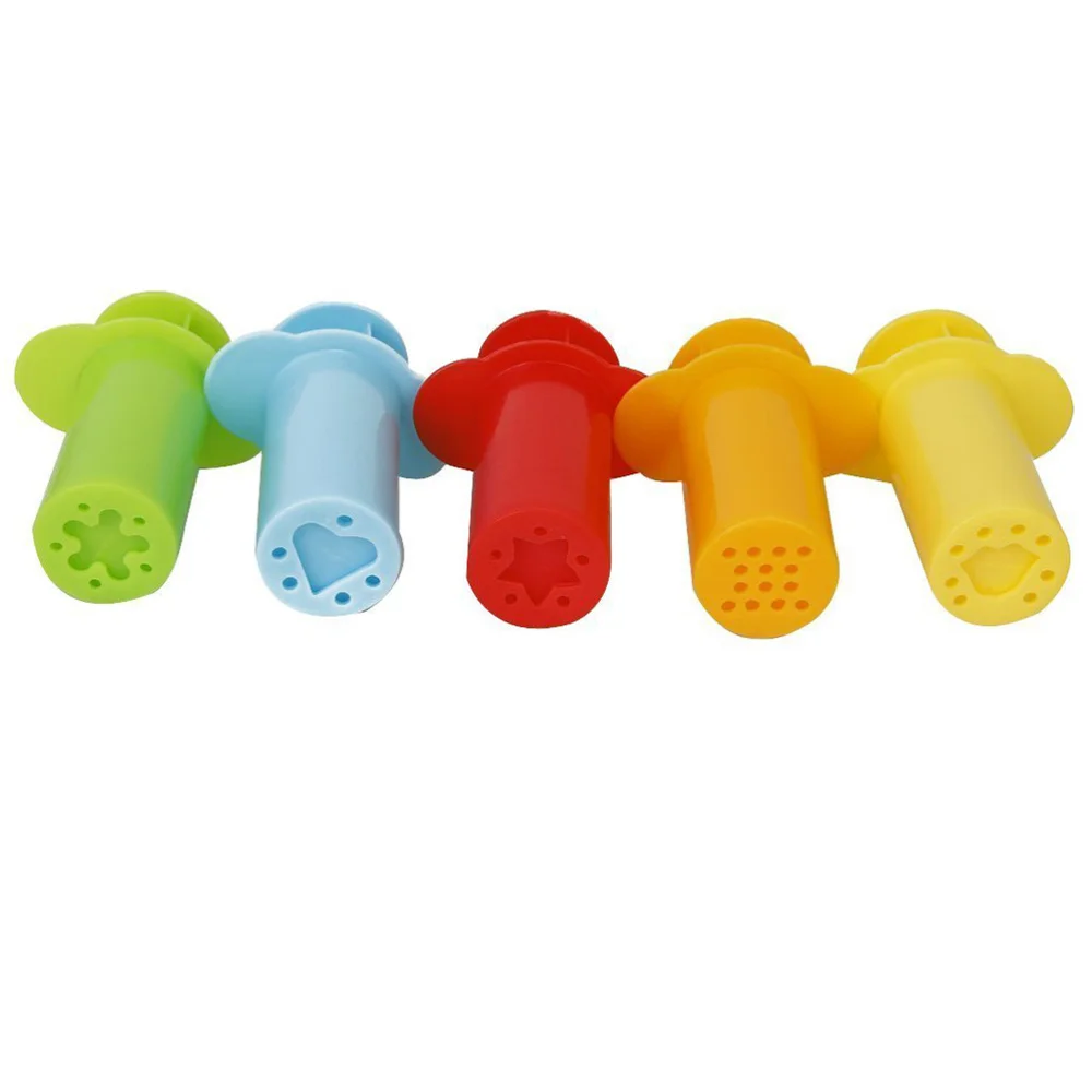 

5pcs Extruding Syringes Dough Plasticine Mold Crafting Tool Set