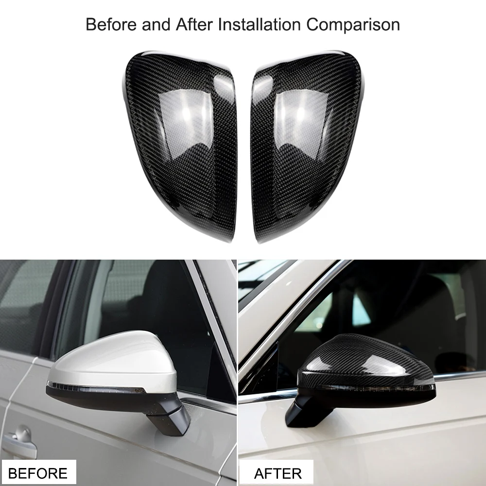 Зеркальные крышки с боковыми крыльями из углеродного волокна замена украшение