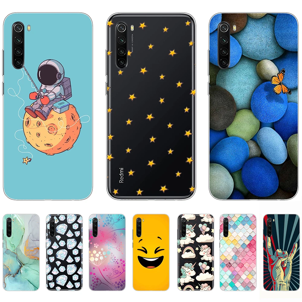 

Case for Xiaomi Redmi Note 8 2021 Silicon Cartoon Shell Case 6.3inch Tpu Non-slip Soft Bumper Anti-knock Ultra-thin Personality