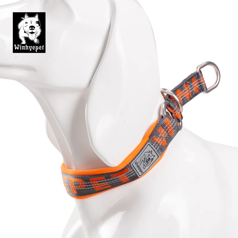 GRAY ORANGE Truelove ошейник для домашних животных P цепь лучший неопреновый мягкий полудроссель тренировочный для больших средних и маленьких собак бонусный трекер тег особенность YC1852 - Цвет: GRAY ORANGE