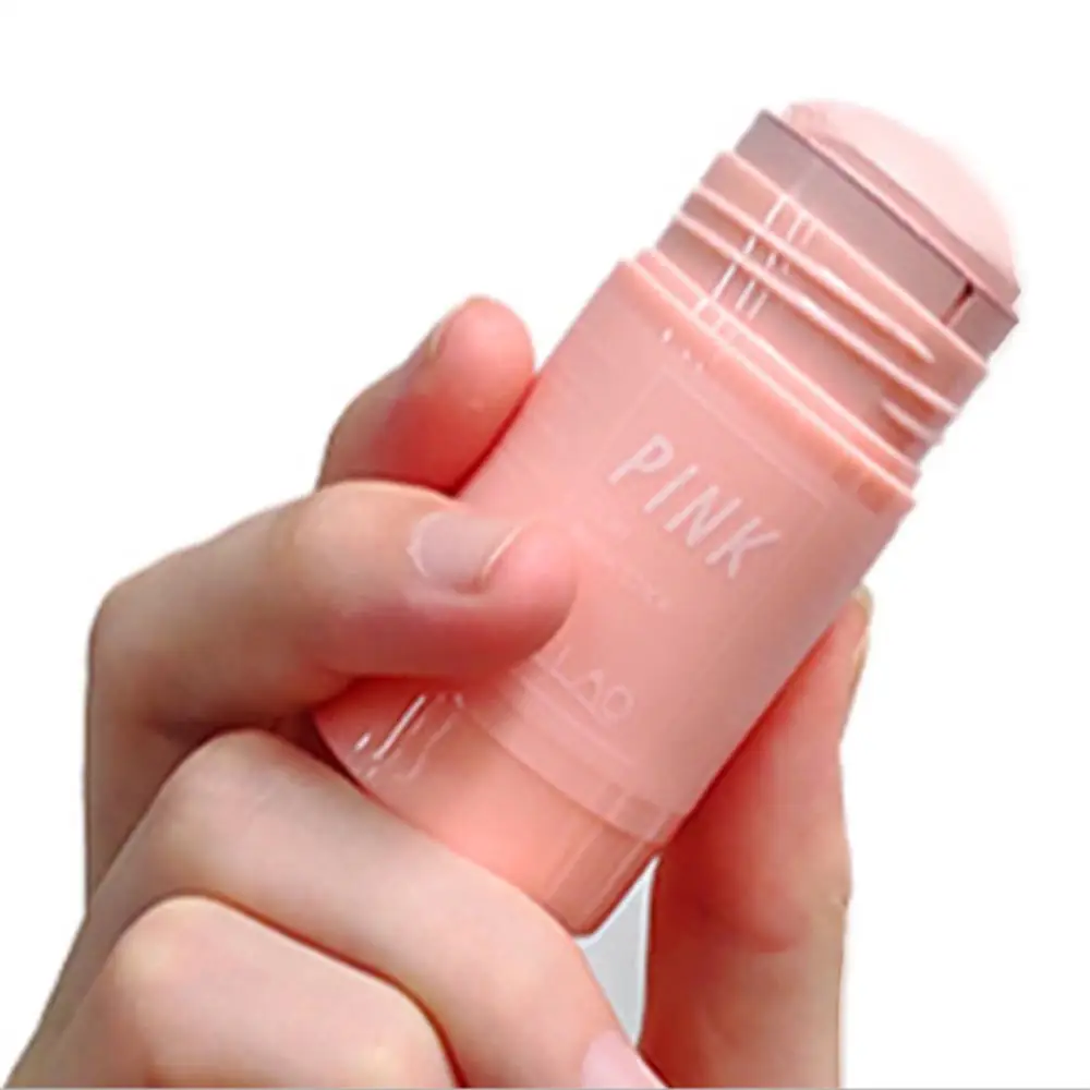 

40g Pink Purifying Clay Stick Mask Face Moisturizes Eazy to Use Oil Control Deep Clean Pore Blackhead Remover Acne Deep Clean