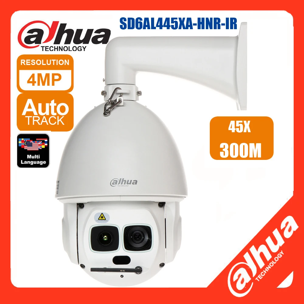 

Dahua 4MP camera 45x SD6AL445XA-HNR-IR Starlight IR WizMind Network PTZ Camera outdoor Hi-PoE CCTV camera outdoor ip camera