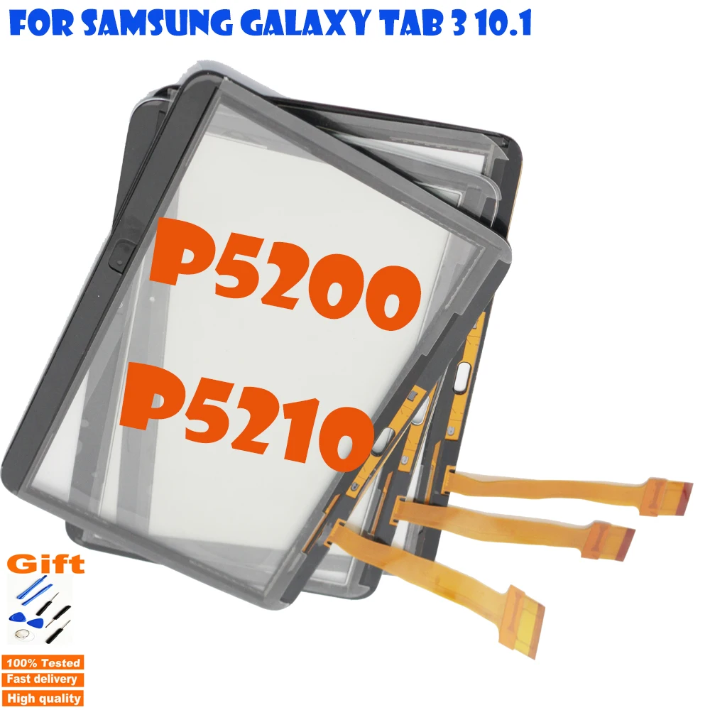 

Оригинальный Новый P5200 сенсорного экрана для Samsung Galaxy Tab 3 10,1 P5210 P5220 сенсорный экран Сенсорная панель дигитайзер Сенсорное Переднее стекло об...