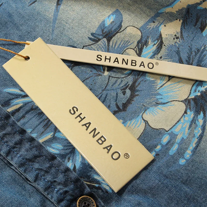 

New Mens 2019 Cotton Flowers Demin Shirts Long Sleeves Jean Shirts For Men Cowboy Classic Casual Chemise Homme 4XL 5XL #5507