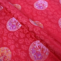 5075 cm satin imitation silk brocade jacquard thin clothes fabrics sewing tablecloth cheongsam decoration cloth design material