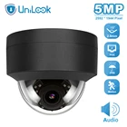 UniLook (Hikvision совместимый) 5 Мп купольная POE ip-камера Встроенный микрофон внаружная безопасность IR 30 м H.265 CCTV видеонаблюдение ONVIF