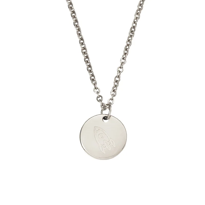 

Hobbyworker Gold Stainless Steel Necklace for Personality Daily Jewelry N0233