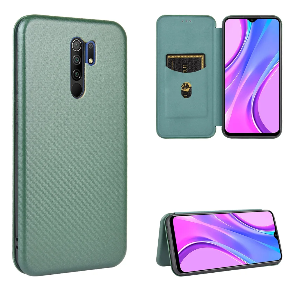 

Sunjolly Case for Xiaomi Redmi 9 Wallet Stand Flip PU Leather Phone Case Cover coque capa Xiaomi Redmi 9 Case Cover