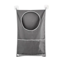 portable space saving bag wall mounted bathroom storage bag hanging dirty clothes bag mesh laundry environmental hamper