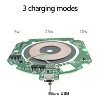 wireless charging diy qi standard transmitter module accessories sensitive pcb circuit board universal stable micro usb port