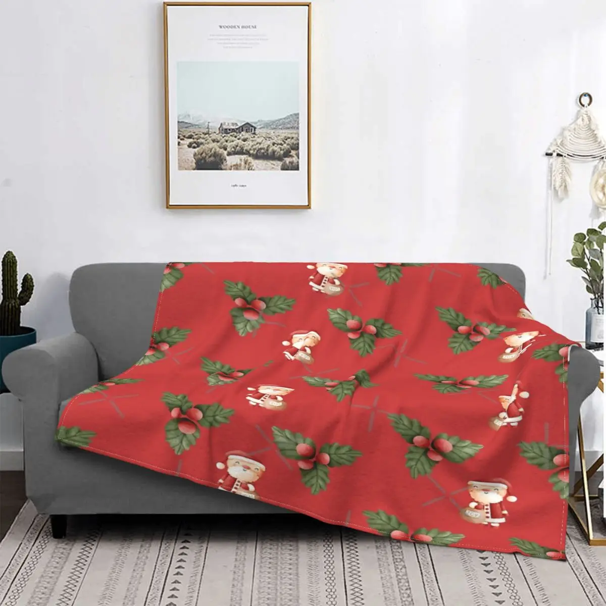 

Manta de Honor de Primavera de Santa y acebo, colcha de cama a cuadros, funda de sofda a cuadros, manta de muselina para camas