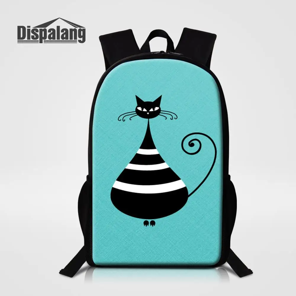 Женский рюкзак с изображением животных и кошек школьные ранцы для начальной