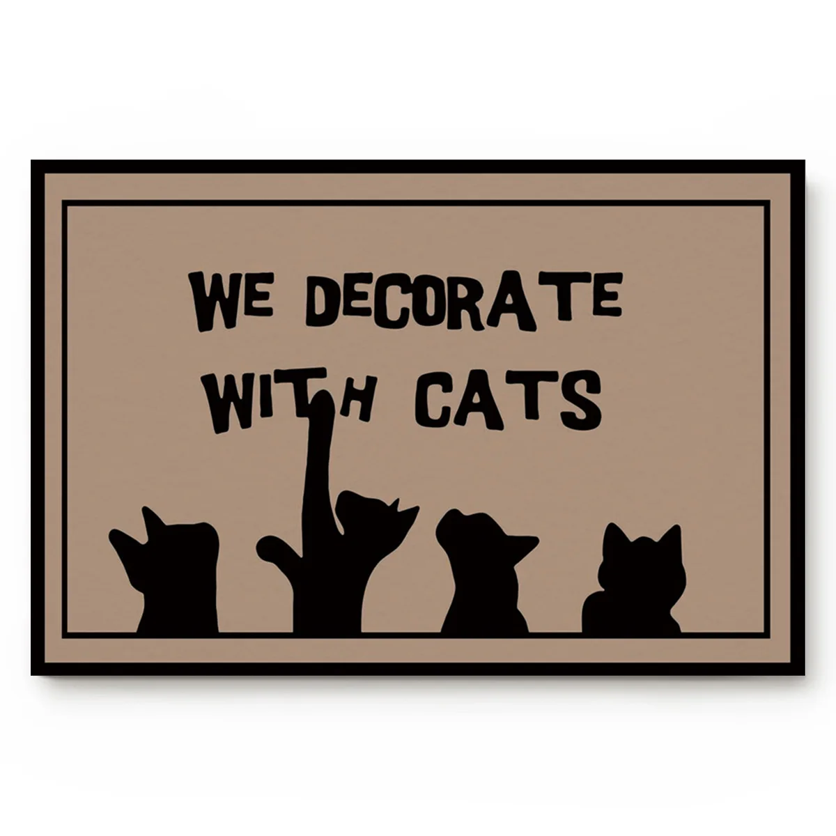 Кухонный коврик силуэт кота дверной домашний декор Противоскользящие коврики