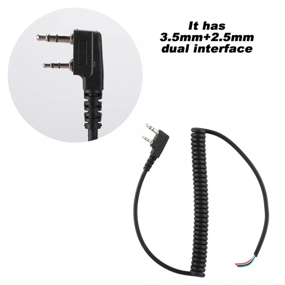 Динамик Mic Walkie Talkie кабель для динамика Baofeng UV5R Kenwood TK-240 Linton Hand 2 pin 4 провода динамик
