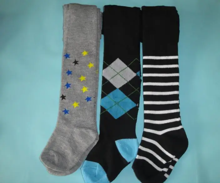 3 шт./лот детские колготки Anyongzu для мальчиков и девочек полоски в виде цветов