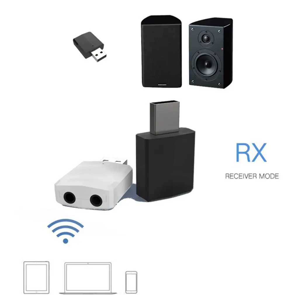 3 в 1 Bluetooth адаптер 5 0 USB Dongle для компьютера аудио передатчик и приемник