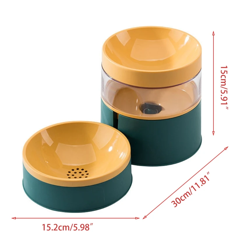 

Automatic Pet Drinking Water Feeder Integrated Pet Food Bowl Silent Water Fountain Pump Large Capacity Pet Drinking Supplies for