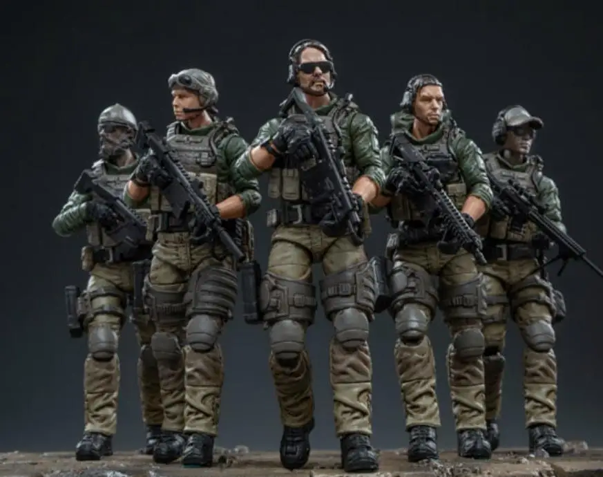 New Box price Новинка JOYTOY 1/18 солдатики(5/шт) фигурки США Корпус морской пехоты День рождения/праздник подарок модель фигурки - Цвет: New Box price