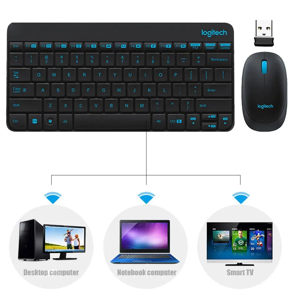 Беспроводная клавиатура и мышь для Logitech MK245 комбинированный набор