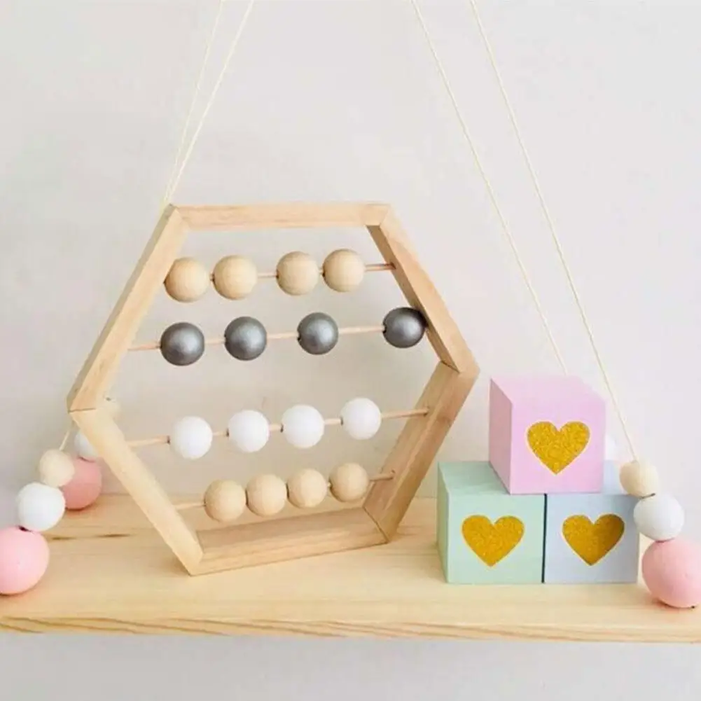 

Toys For Girls Nordic Style Natural Wooden Abacus With Beads Craft Educational Baby Learning Decor Toys Scandinavian Baby Style