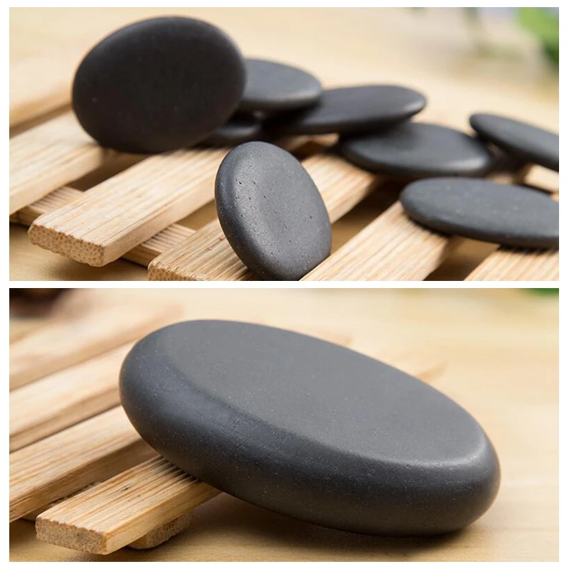 

8pcs Massage Master Spa Hot Stone Toe Massage Kit Basalt Rock Asst Relaxing ZXY9703