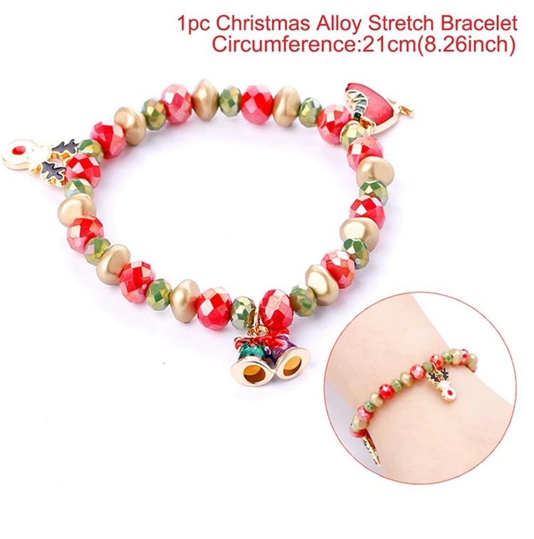 Bracelet style 3 QIFU Рождественская брошь с деревом булавка женская брошь Рождественские украшения для дома натальные подарки на год - Цвет: Bracelet style 3