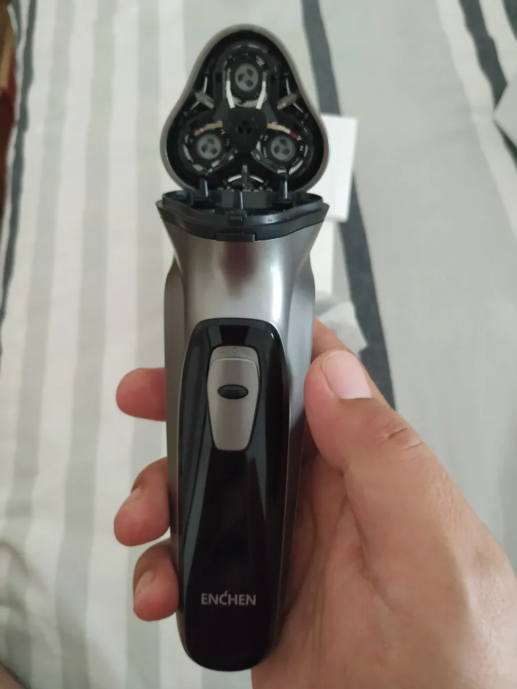 Xiaomi Enchen, мужская электробритва, бритва type-C, USB, перезаряжаемая, 3 лезвия, портативный триммер для бороды, машинка для стрижки бакенбард