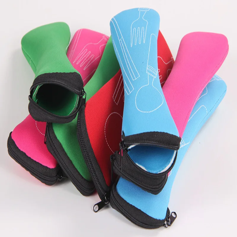 Чехол для ланча на молнии учеников и школы портативный держатель столовой посуды