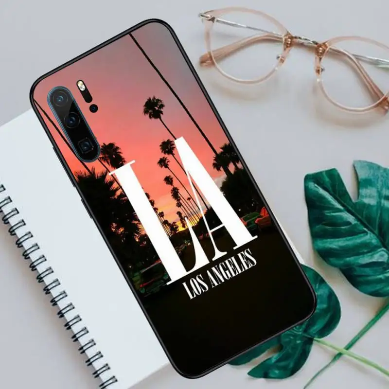 

Travel Los Angeles California Phone Cases For Huawei P40 P20 P30 lite Pro P Smart 2019 Mate 40 20 10 Lite Pro Nova 5t