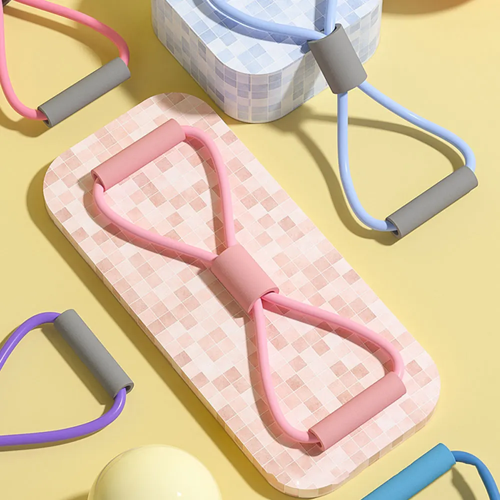 

Fitness Resistance Bands 8 Word Chest Expander Rope Workout Muscle Training Rubber Latex Sports Exercise Elastic Tension Bands