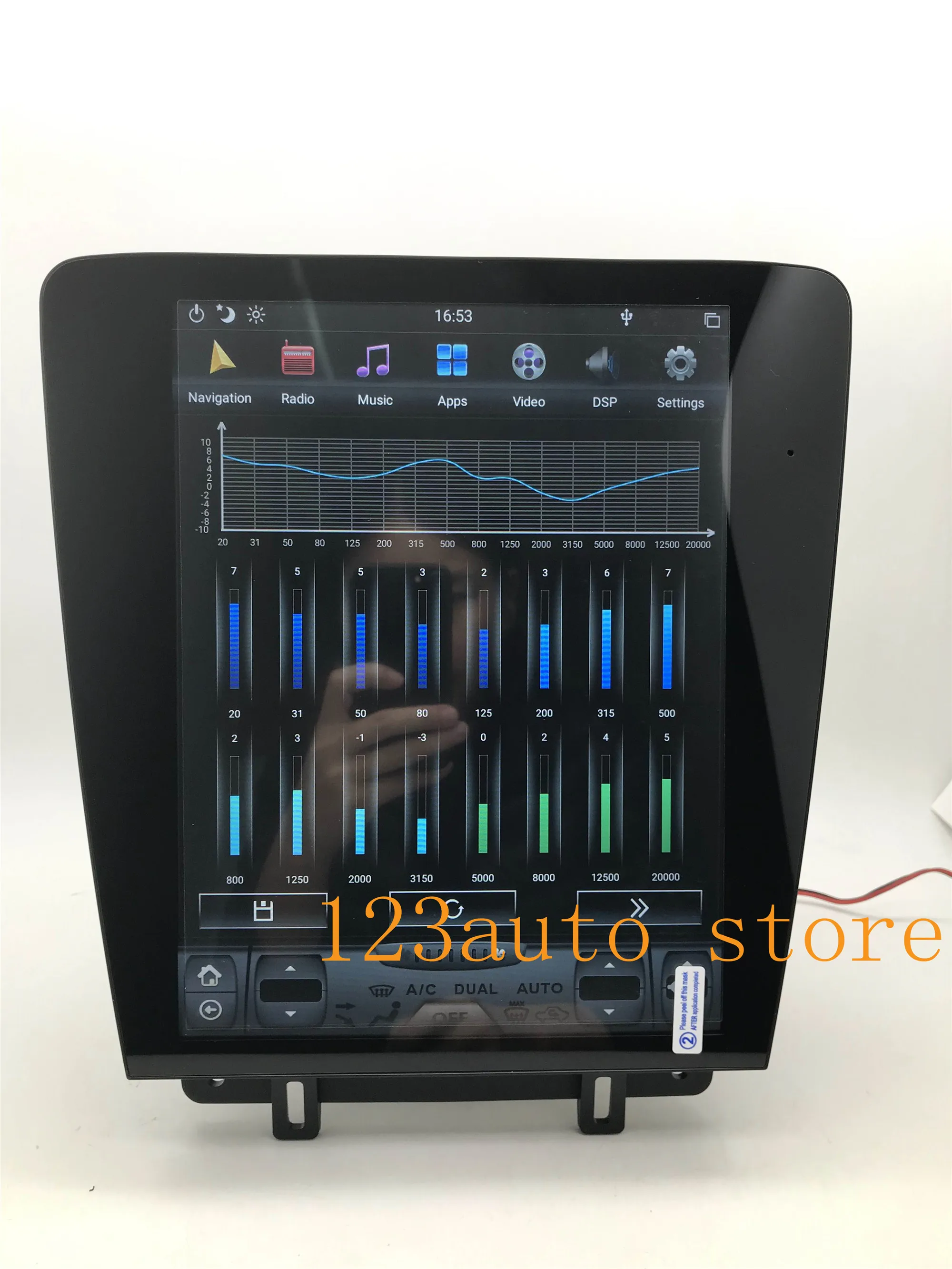 12 1 ''вертикальный Tesla стиль Android 9 0 PX6 автомобильный DVD GPS навигационный плеер