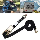 Ремень с трещотками для груза, сверхпрочный, стяжной, с пряжкой, портативный ремень, регулируемый, регулируемый, для байдарки, каноэ, элементы безопасности для полива