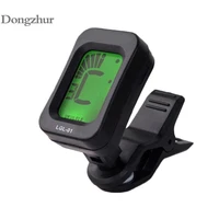 universal digital clip on electric guitar tuner foldable rotating clip high sensitivity ukulele guitar parts accessories tool