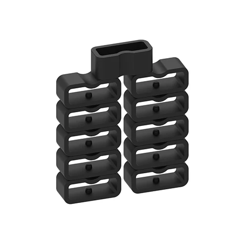 ECSEM силиконовая резиновая петля для Garmin vivofit 3/4/JR2/vivosmart 3 Смарт-часы Хранитель Сменное беззубное кольцо - Цвет: 11 Pieces