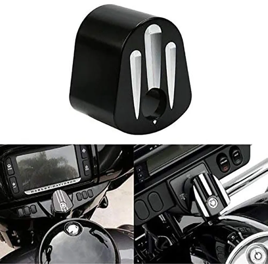 Крышка переключателя зажигания CNC для мотоцикла совместимая с Harley Davidson Touring Electra