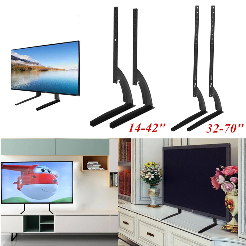 Черный Металлический Стальной Кронштейн для телевизора настенный светодиодный