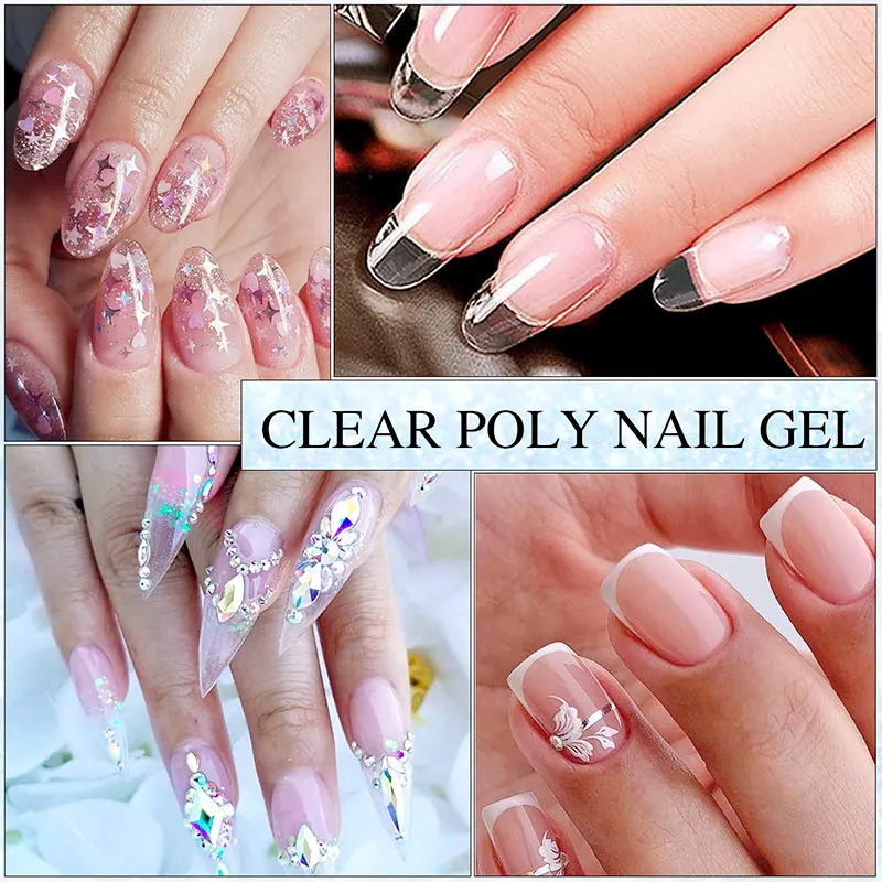 Saviland полигель для ногтей прозрачный гель наращивания 60 мл Высокая емкость