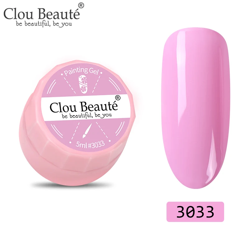 3033 Clou Beaute 72 цвета гель-краска УФ/светодиодный гель для ногтей замачиваемый дизайн ногтей светодиодный лак для ногтей УФ-гель для ногтей DIY Краска паук гель лак - Цвет: 3033