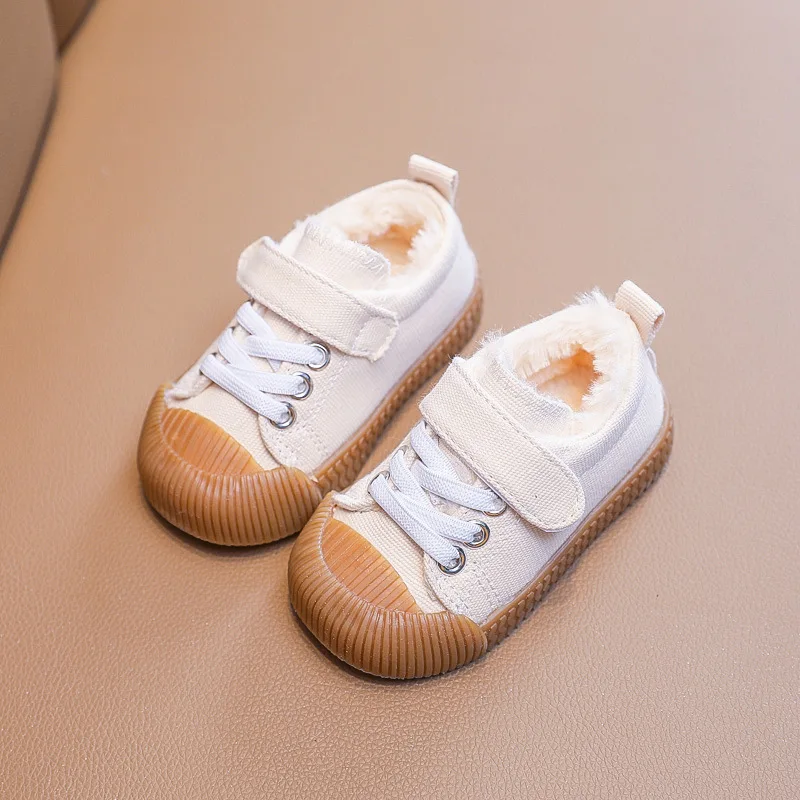 Zapatos de lona coreanos para ni&ntilde;os y ni&ntilde;as, calzado &uacute;nico de Color s&oacute;lido, primavera y oto&ntilde;o, novedad de 2021-3