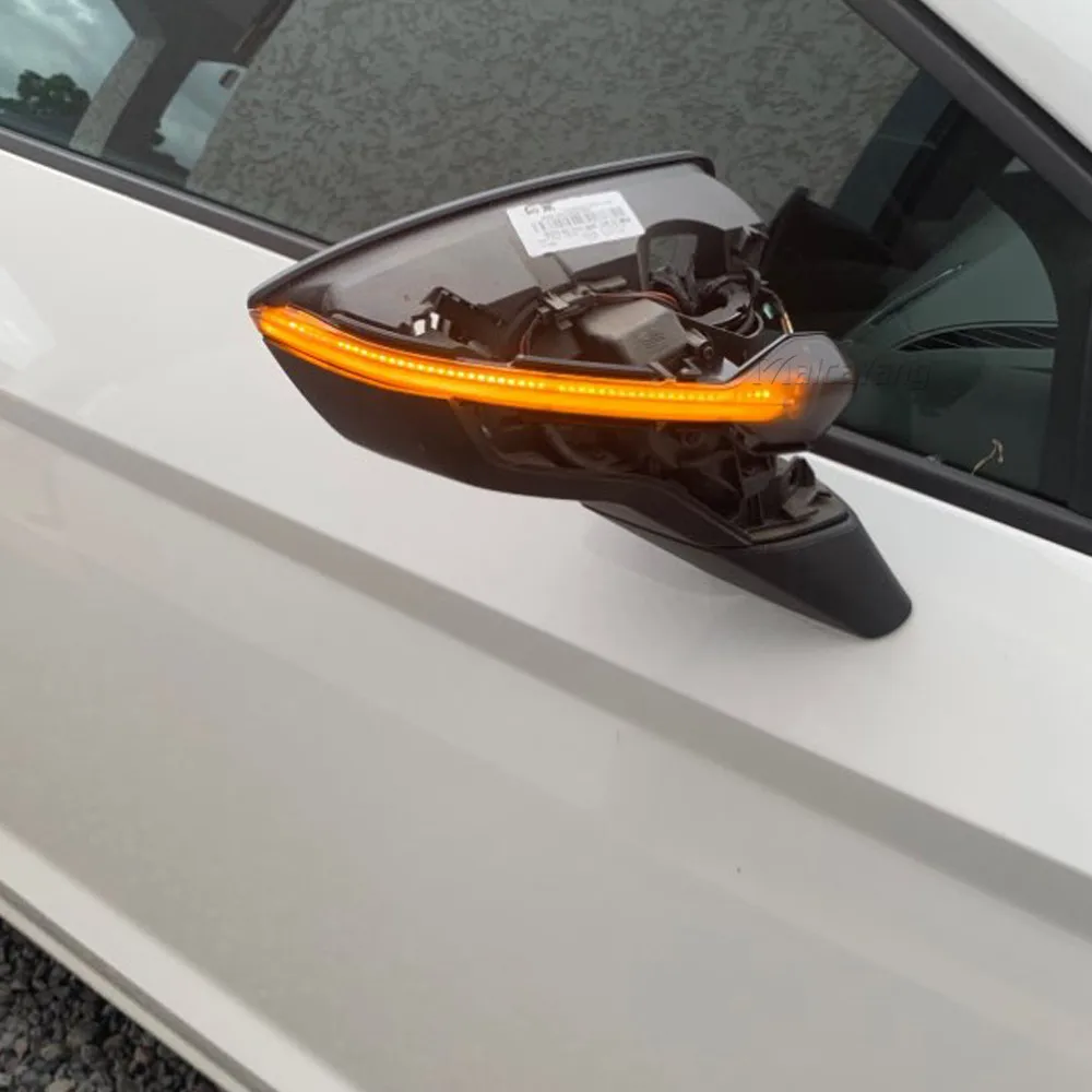 

Pair Dynamic Blinker for Seat Leon III 5F Ibiza KJ1 Arona KJ7 LED Turn Signal Mirror Indicator light 2013 2014 2015 2017 2018-19