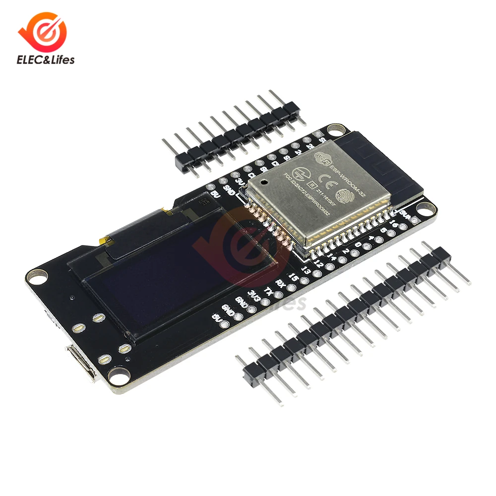 0 96 'Ɔ дюймов OLED дисплей CP2102 ESP32 ESP 32 WROOM WiFi Bluetooth макетная плата модуль для Wemos D1 2 4