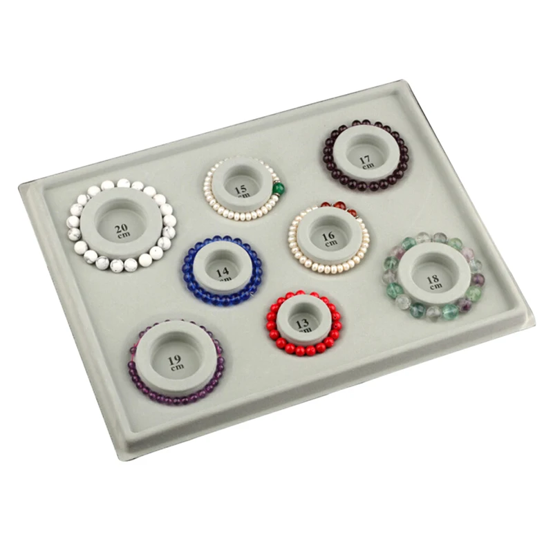 Доска из флокированных серых бусин для изготовления браслетов бисероплетения