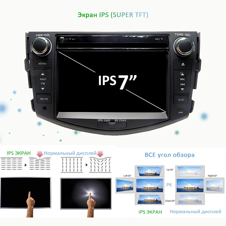 DSP ips 2 din Android 9,0 64G Автомобильный dvd-плеер для Toyota RAV4 Rav 4 2007 2008 2009 2010 2011 gps wifi Радио экран навигация ПК