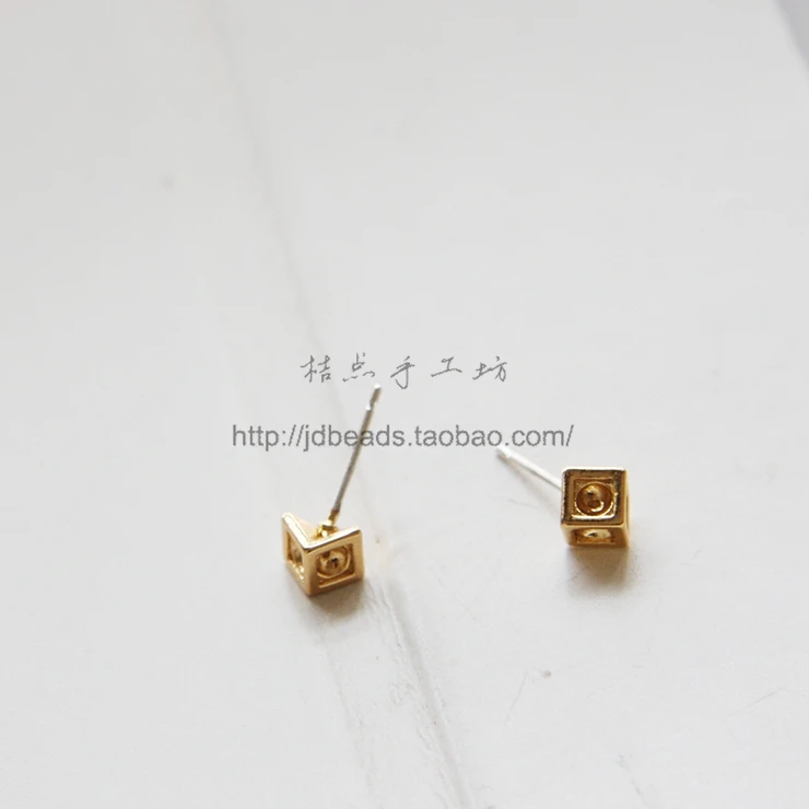 2 шт. (одна пара) позолоченные латунные серьги подвески премиум класса