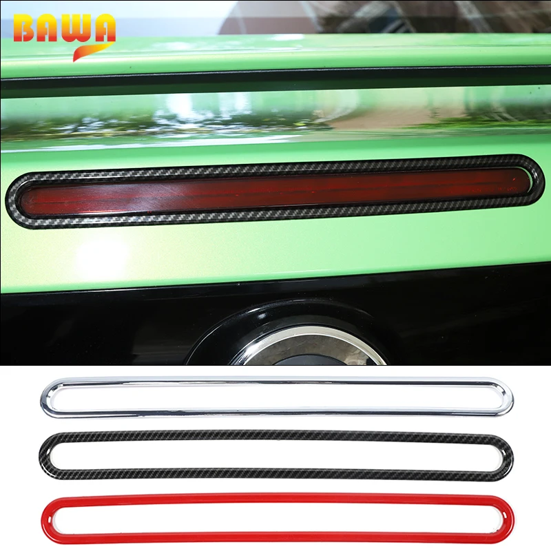 

BAWA Car Rear High Brake Light Lamp Decoration Cover Trim Accessories for Ford Mustang 2010 2011 2012 2013 2014 Exterior Parts