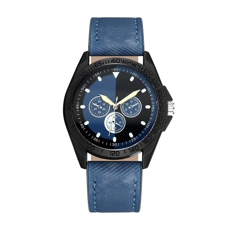 

Men's Watch Clock Alloy Bezel Business Casual Watch Waterproof Sports Chronograph Mineral Glass Men's Relogio Masculino