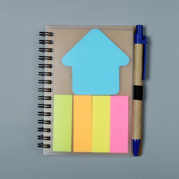 Arrow Спиральный блокнот наклейки для дневника Journal Cuadernos Y Libretas Defter с ручкой Note Book notebook s planifador Semanal Notepad - Цвет: Arrow