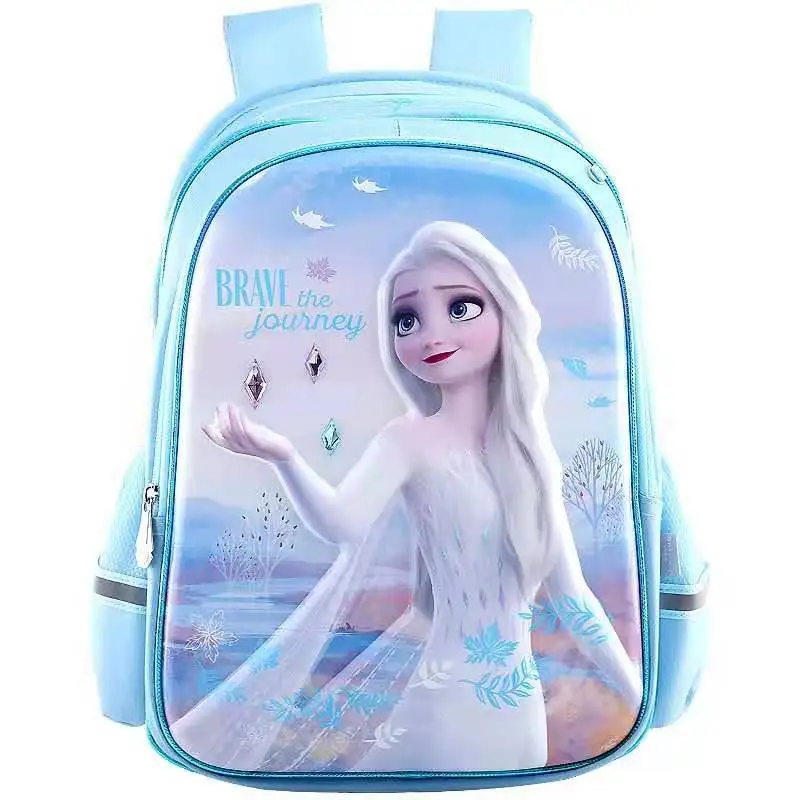 Disney Frozen School Bags For Girls Anna Elsa Olaf Primary Student Shoulder Orthopedic Backpack Large Capacity Teenage Gifts